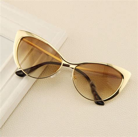 cat eye women's sunglasses|gold cat eye sunglasses.